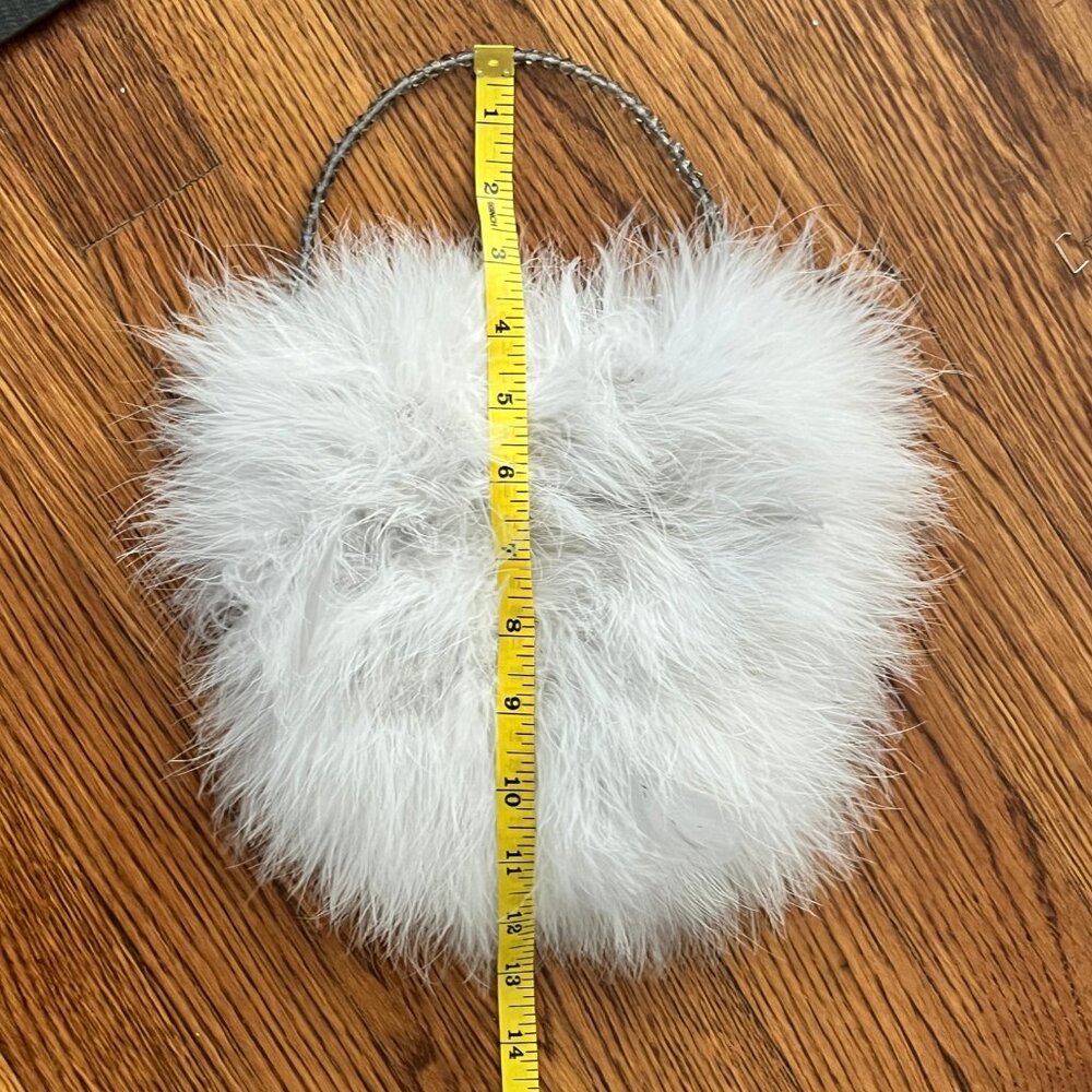 Gorgeous Vintage Delphine Pariente Made in France Feather Purse 1985 - EUC -Rare - Picture 14 of 16